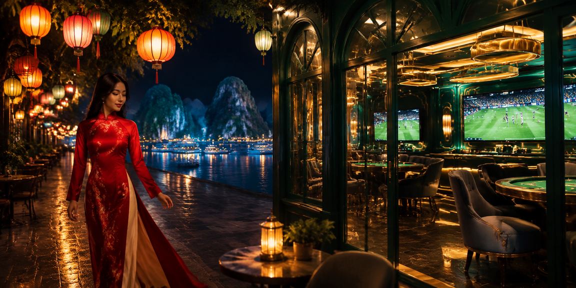 Người chơi tại vịnh Hạ Long sử dụng điện thoại thực hiện giao dịch nạp tiền